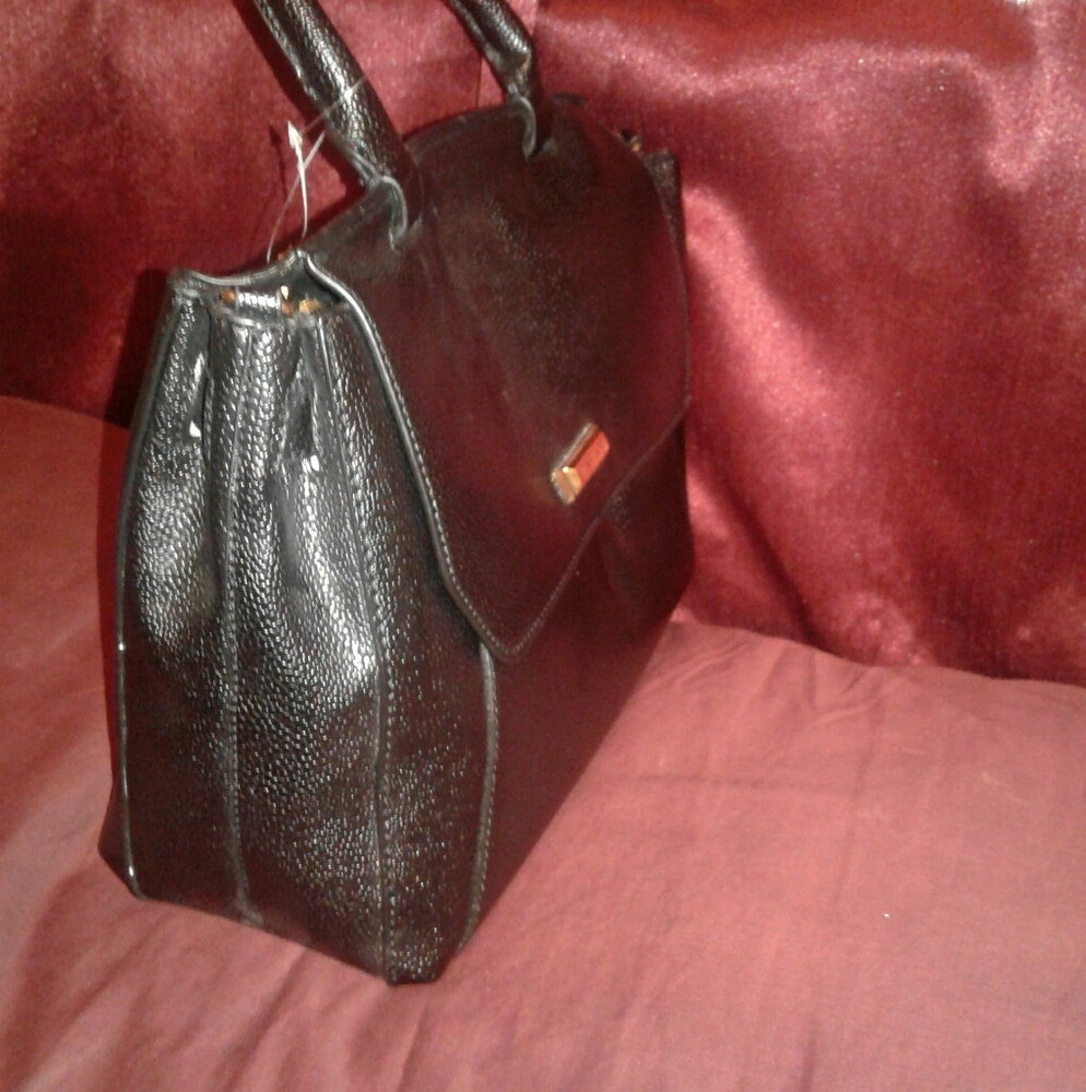 Tahari flap satchel